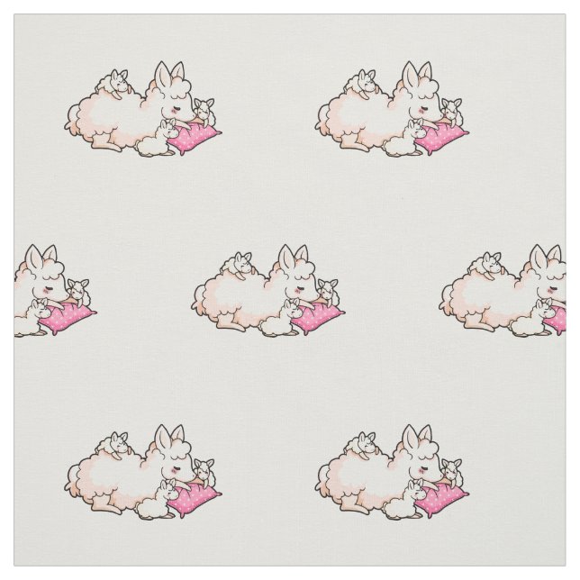 Mama Llama Fabric (Swatch)
