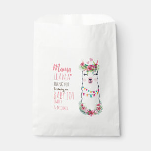 Mama Llama Fiesta Baby Girl Shower Partyware Favour Bags