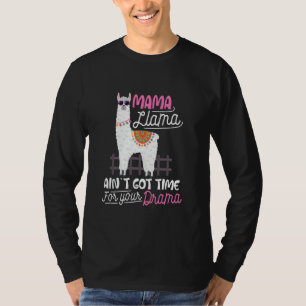 Mama Llama Funny Mum Life Cute Animal Lover Parent T-Shirt