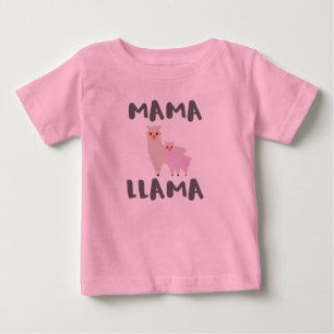 Mama Llama Mum Baby T-Shirt