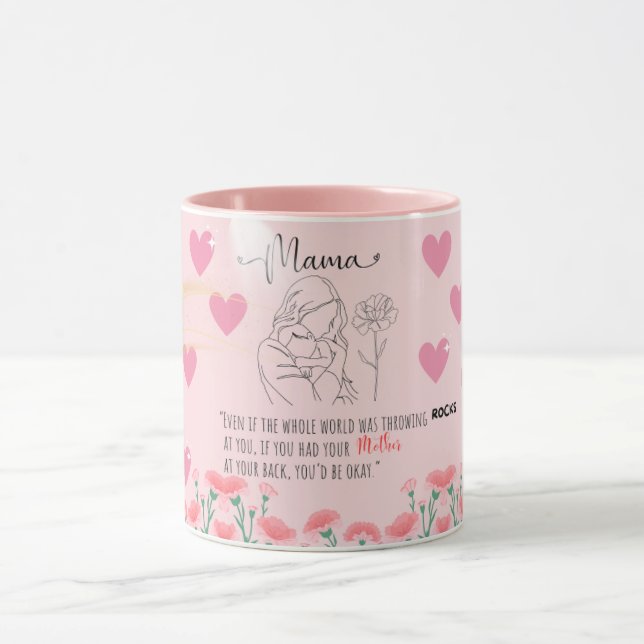 Mama Love Mug – Heartwarming Mother and Baby  (Center)