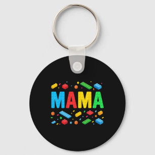 Mama Master Builder Building Bricks Blocks Funny M Key Ring
