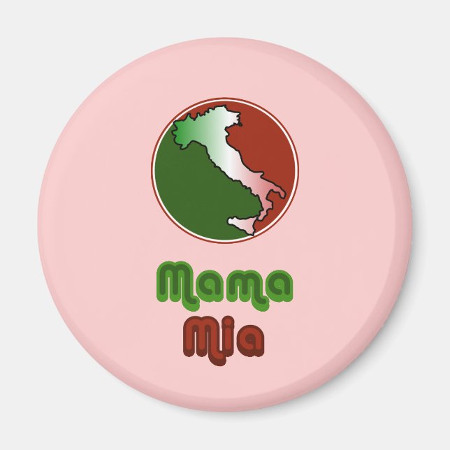 Mama Mia Italian Magnet (Front)