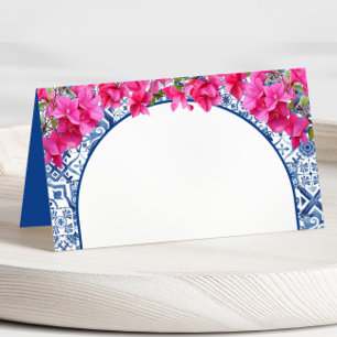 Mama Mia Mediterrane Birthday Party Food Tents Place Card