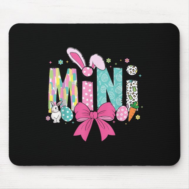 Mama Mini Easter Matching Mama Bunny Easter Day  Mouse Pad (Front)