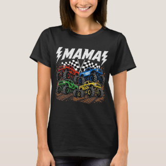 Mama Monster Truck Family Birthday Matching Mum T-Shirt