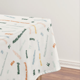 Mama mother best mum tablecloth