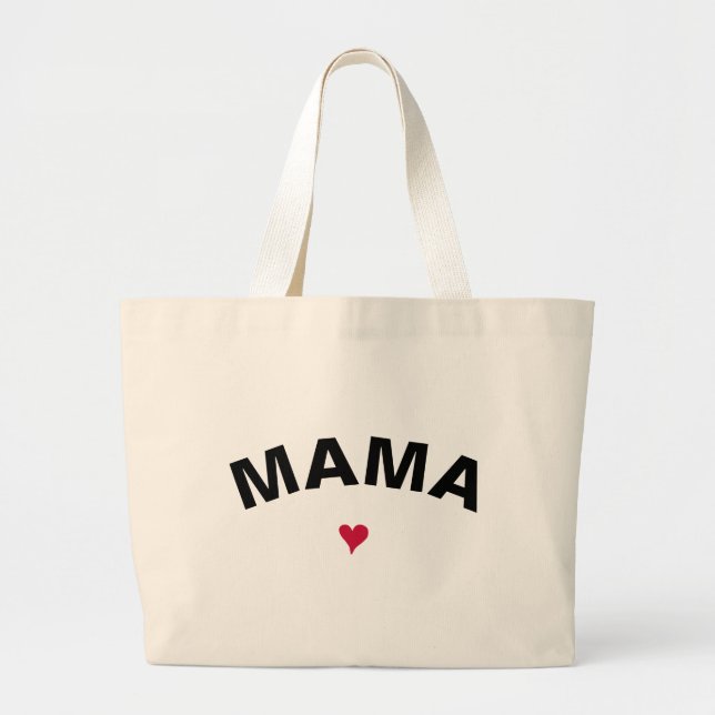 Mama Mother  Large Tote Bag (Front)
