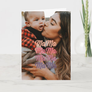 Mama Mother's Day Personalised Photo Card