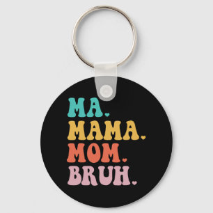 Mama Mum Bruh Heart Mum Life Boys Fun Mothers Day  Key Ring