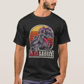 Mama Mum Gift Idea Dinosaur Family Mamasaurus T Re T-Shirt