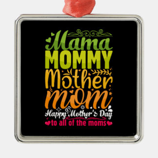 Mama Mummy Mother Metal Tree Decoration