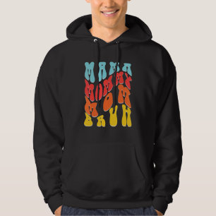Mama Mummy Mum Bruh Groovy Retro 70s 60s Matching Hoodie