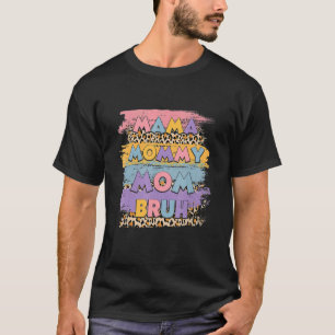 Mama Mummy Mum Bruh Leopard Boho Happy Mother Day T-Shirt