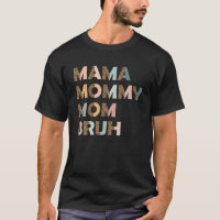 Mama Mummy Mum Bruh Leopard Skin Animal Print Funn
