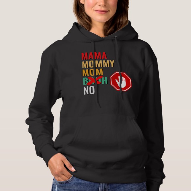 Mama Mummy Mum Bruh Respect Hoodie (Front)