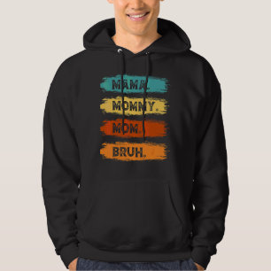 Mama Mummy Mum Bruh Retro Vintage Women's Mother D Hoodie