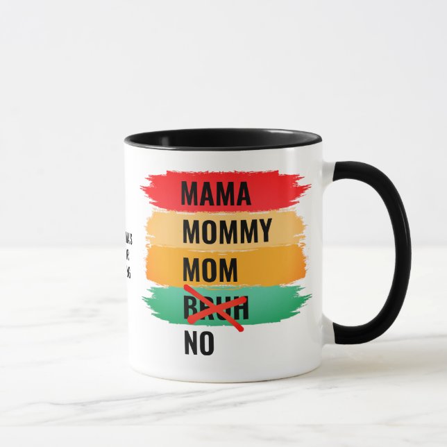 Mama Mummy Mum NO BRUH Mug (Right)