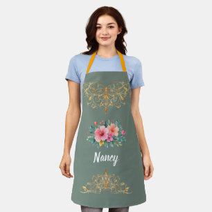 Mama — My First Home   Mother & Daughter Floral Tr Apron