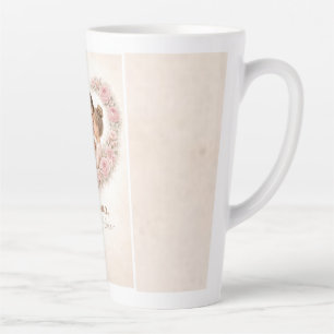 Mama — My First Home   Mother & Daughter Floral Tr Latte Mug