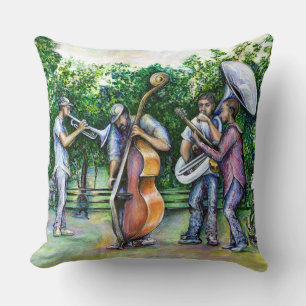 Mama Never Warned Me about Tuba Players Cushion