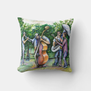 Mama Never Warned Me about Tuba Players Cushion