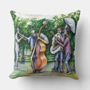 Mama Never Warned Me about Tuba Players Cushion