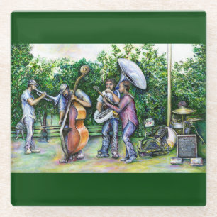 Mama Never Warned Me about Tuba Players Glass Coaster
