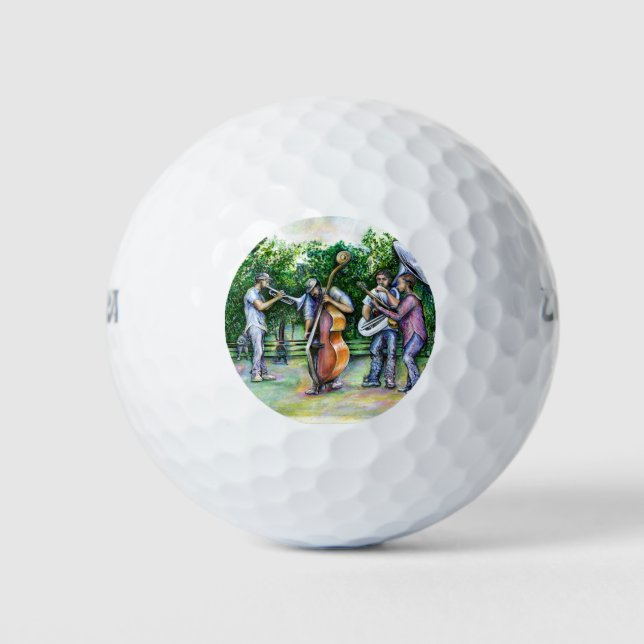 Mama Never Warned Me About Tuba Players Golf Balls (Front)