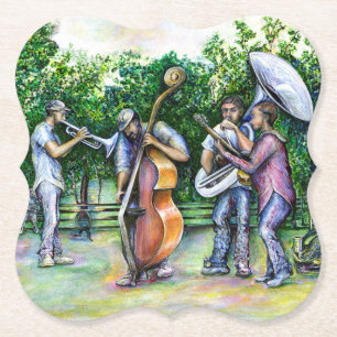 Mama Never Warned Me about Tuba Players Paper Coaster
