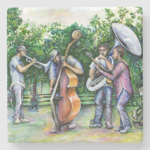 Mama Never Warned Me about Tuba Players Stone Coaster
