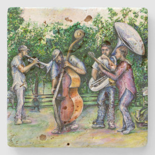 Mama Never Warned Me about Tuba Players Stone Coaster