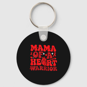 Mama Of A Heart Warrior Chd Awareness Heart Diseas Key Ring