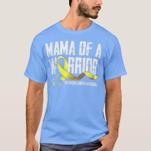 Mama of a Warrior Childhood Cancer T Shirt Ribbon