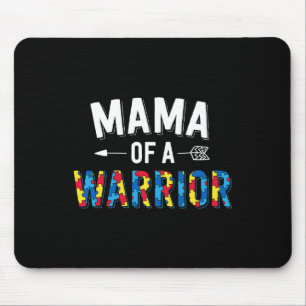 Mama Of A Warrior Family Mum World Autism Awarenes Mouse Pad
