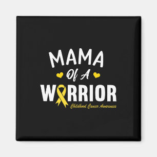 Mama Of A Warrior Hero Childhood Cancer Awareness Magnet