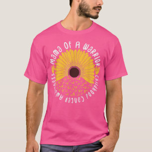 Mama Of A Warrior Hero Childhood Cancer Awareness  T-Shirt