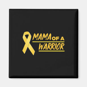 Mama Of A Warrior Mum Childhood Cancer Awareness Magnet