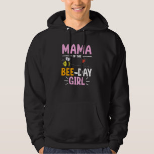Mama Of Bee Day Girl Honey Beekeeper Beekeeping Gr Hoodie