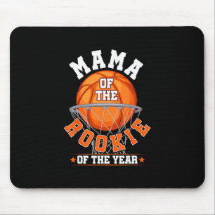 Mama Of Rookie 1st Birthday Sketll Family Matching Mouse Pad