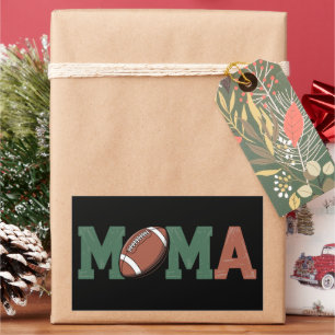Mama of the 1 Year old Football 1st Year Birthday  Rectangular Sticker