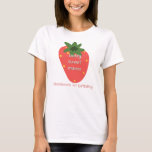 Mama of the Berry Sweet One T-Shirt<br><div class="desc">🍓Celebrate your little one’s big milestone in style with this Mama of the Berry Sweet One T‑shirt, featuring a bold strawberry graphic and playful berry‑themed lettering. Designed to coordinate perfectly with your child’s first birthday outfit, this shirt is ideal for party photos, cake‑smash moments, and creating a sweet, cohesive family...</div>
