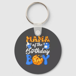 Mama Of The Birthday Boy Milk And Cookies 1st Birt Key Ring