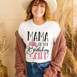 Mama of the Birthday Girl Custom Matching Family T-Shirt<br><div class="desc">When it comes to celebrating a birthday, nothing is more special than having everyone in your family together. That's why we've created custom family matching shirts that will make your little one feel like the star of the show. With our variety of colours and designs, you're sure to find the...</div>