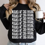 Mama of the Bride White Matching Bridal Party Sweatshirt<br><div class="desc">Are you looking for a fun and unique bachelorette party outfit for mum? Look no further than the white Mama of the Bride personalised matching bridal party crewneck sweatshirt! This sweatshirt is perfect for the mother of the bride, as it features a fun and colourful design that will make her...</div>