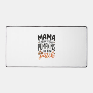 Mama of the Cutest Pumpkins Fall Shirt Design_1 Desk Mat