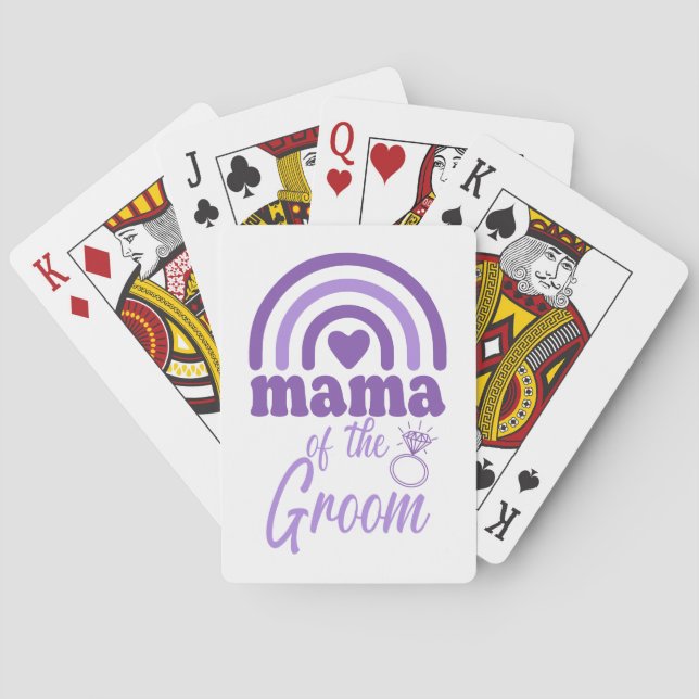 Mama of the Groom Playing Cards (Back)