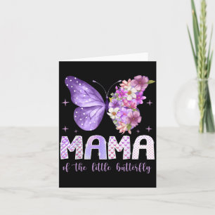 Mama of The Little Butterfly 1st Birthday Girl Card