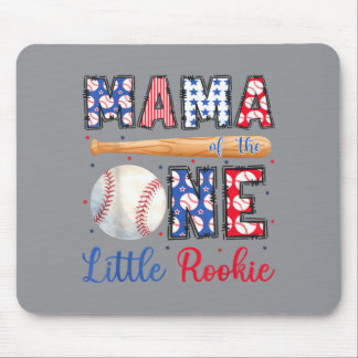 Mama Of The One Little Rookie Baseball 1st Mouse Pad