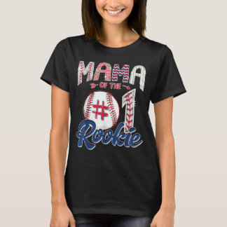 Mama Of The Rookie 1st Birthday Boy Baseball T-Shirt